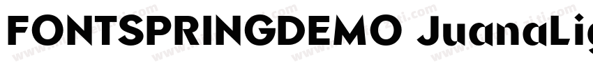 FONTSPRINGDEMO JuanaLightRegular字体转换